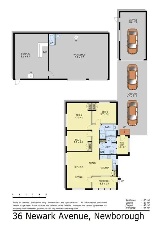 Floorplan of Homely house listing, 36 Newark Avenue, Newborough VIC 3825