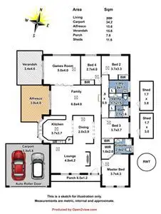 Floorplan of Homely house listing, 31 River View Drive, Hewett SA 5118
