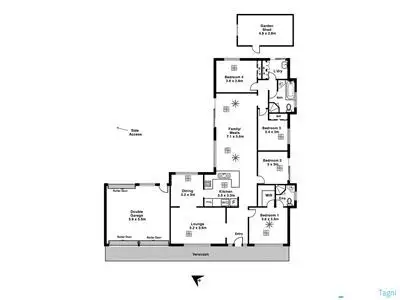 Floorplan of Homely house listing, 6 Joseph Way, Woodcroft SA 5162