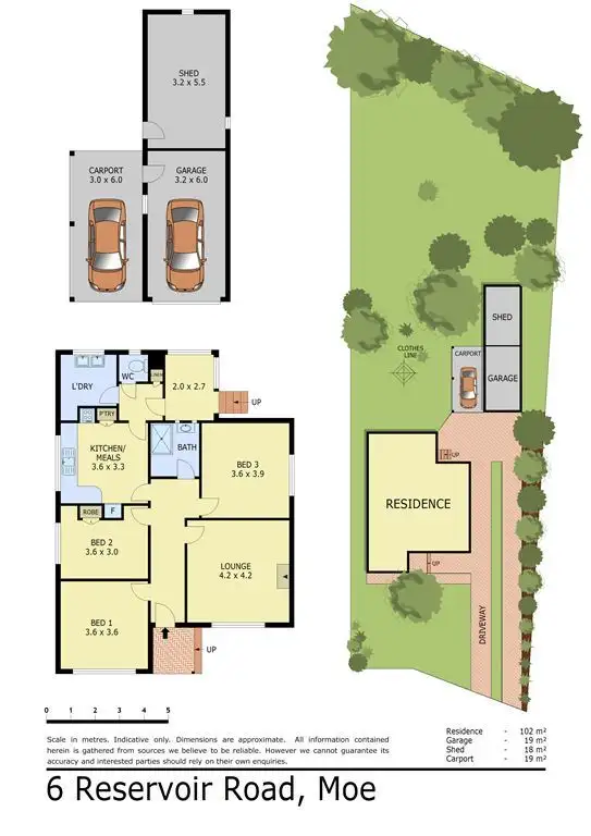 Floorplan of Homely house listing, 6 Reservoir Road, Moe VIC 3825