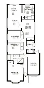 Floorplan of Homely semi-detached listing, 19 Broughton Avenue, Mitcham SA