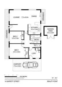 Floorplan of Homely unit listing, 14 Garrett Street, Beauty Point TAS 7270