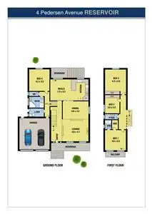 Floorplan of Homely house listing, 4 Pedersen Avenue, Reservoir VIC 3073