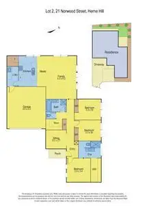 Floorplan of Homely townhouse listing, A/21 Norwood Street, Herne Hill VIC 3218