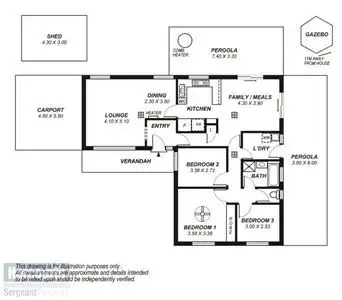 Floorplan of Homely house listing, 8 Sheridan Ct, Salisbury Heights SA 5109
