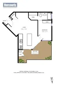 Floorplan of Homely apartment listing, 2502/59 Blamey Street, Kelvin Grove QLD 4059
