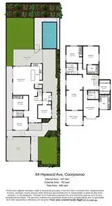 Floorplan of Homely house listing, 64 Hipwood Avenue, Coorparoo QLD 4151