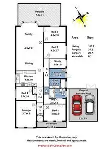 Floorplan of Homely house listing, 3 Jestina Court, Evanston SA 5116