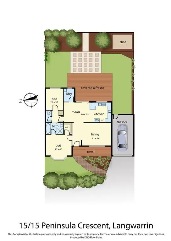 Floorplan of Homely unit listing, 15/15 Peninsula Crescent, Langwarrin VIC 3910