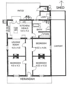 Floorplan of Homely house listing, 22 Ashford Road, Keswick SA 5035
