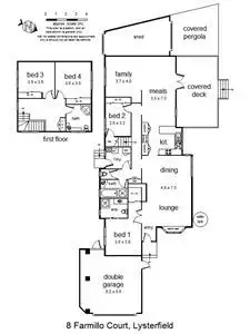 Floorplan of Homely house listing, 8 Farmillo Court, Lysterfield VIC 3156