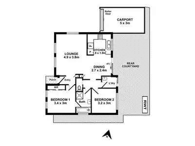 Floorplan of Homely house listing, 2/13 Conigrave Street, Oaklands Park SA 5046