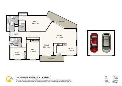 Floorplan of Homely unit listing, 16/26 Rees Avenue, Clayfield QLD 4011
