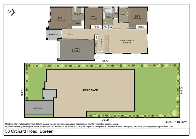 Floorplan of Homely house listing, 38 Orchard Rd, Doreen VIC 3754