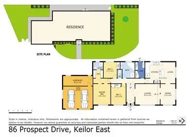 Floorplan of Homely house listing, 86 Prospect Drive, Keilor East VIC 3033