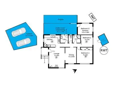 Floorplan of Homely house listing, 23 Crown Street, Dover Gardens SA 5048