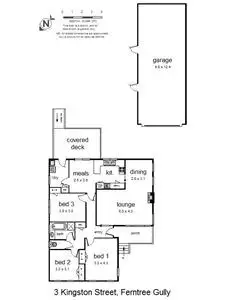 Floorplan of Homely house listing, 3 Kingston Street, Ferntree Gully VIC 3156