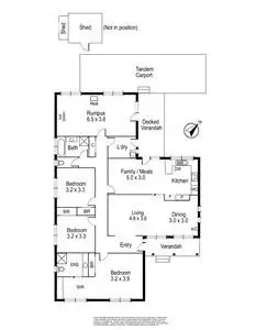 Floorplan of Homely house listing, 1 Kellaway Court, Wantirna VIC 3152