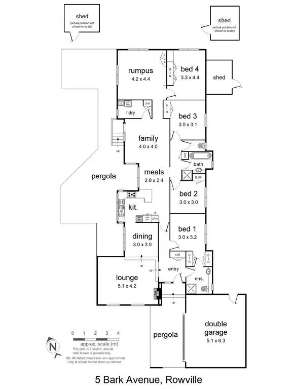 Floorplan of Homely house listing, 5 Bark Avenue, Rowville VIC 3178