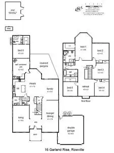 Floorplan of Homely house listing, 16 Garland Rise, Rowville VIC 3178