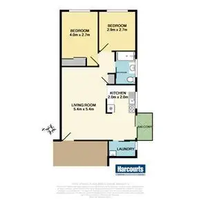 Floorplan of Homely unit listing, 2/1 Lavinia Place, Ambarvale NSW 2560