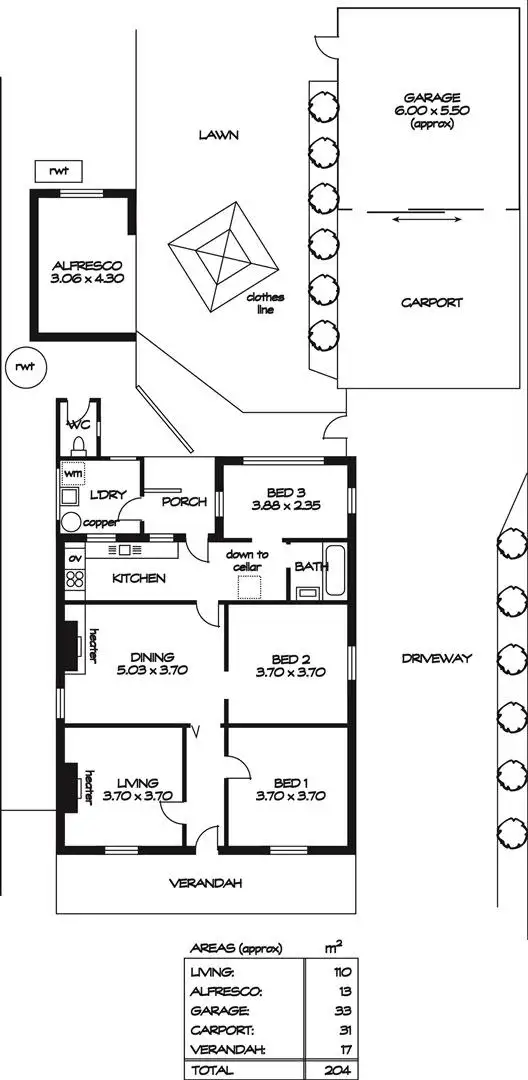 Floorplan of Homely house listing, 41 Barnes Avenue, Magill SA 5072