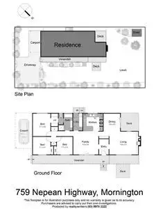 Floorplan of Homely house listing, 759 Nepean Hwy, Mornington VIC 3931