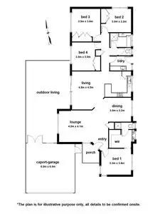 Floorplan of Homely house listing, 1 Jacqueline Court, Berwick VIC 3806