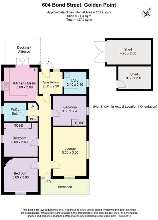 Floorplan of Homely house listing, 604 Bond Street, Golden Point VIC 3350