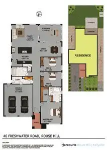 Floorplan of Homely house listing, 46 Freshwater Road, Rouse Hill NSW 2155