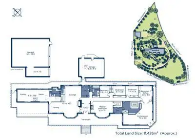Floorplan of Homely house listing, 11 Ham Road, Ferny Creek VIC 3786
