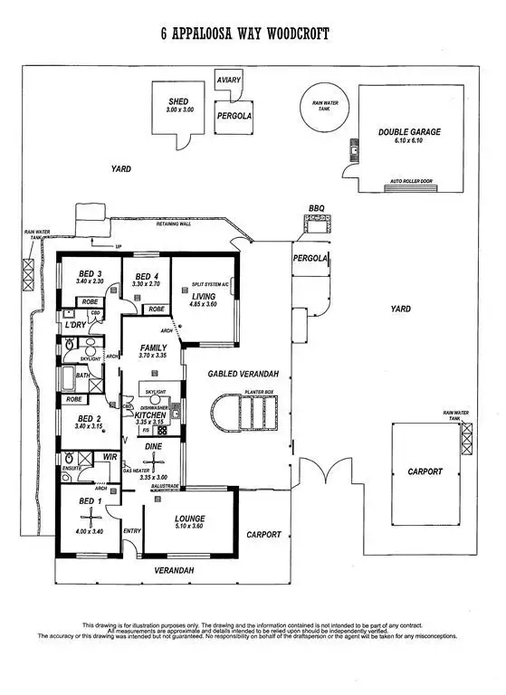 Floorplan of Homely house listing, 6 Appaloosa Way, Woodcroft SA 5162