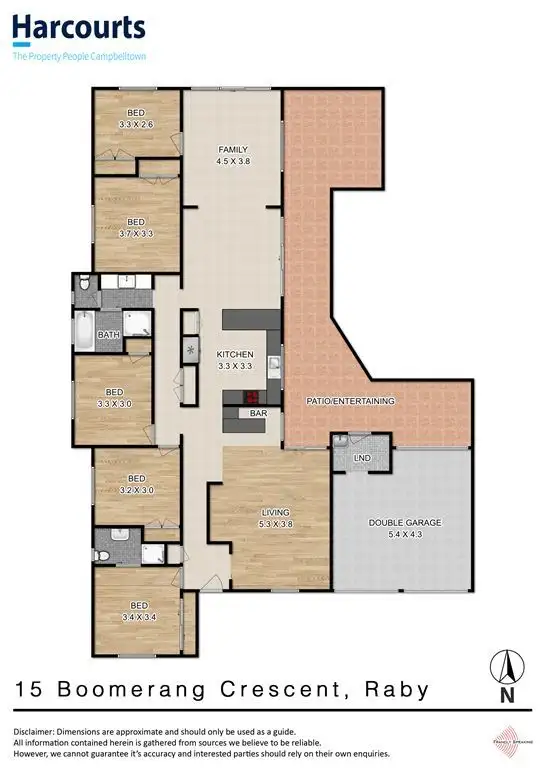 Floorplan of Homely house listing, 15 Boomerang Crescent, Raby NSW 2566