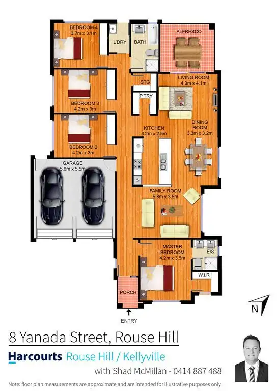 Floorplan of Homely house listing, 8 Yanada Street, Rouse Hill NSW 2155