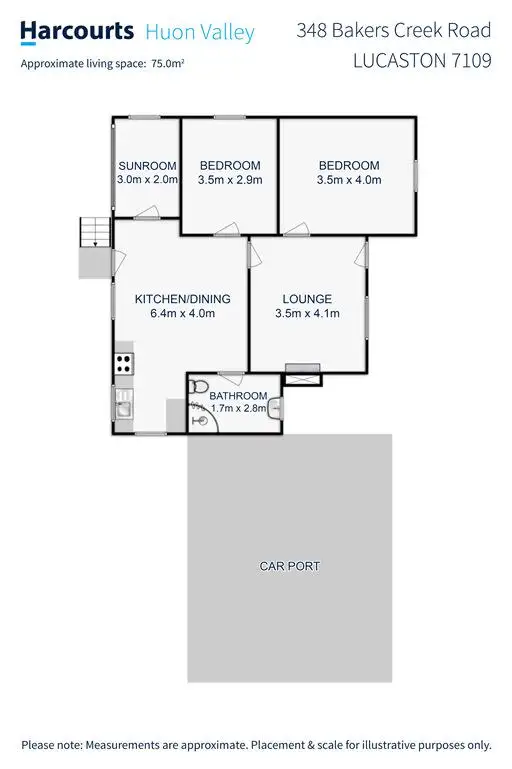 Floorplan of Homely house listing, 348 Bakers Creek Road, Lucaston TAS 7109