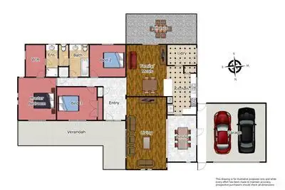 Floorplan of Homely house listing, 1 Bushland Avenue, Clarinda VIC 3169