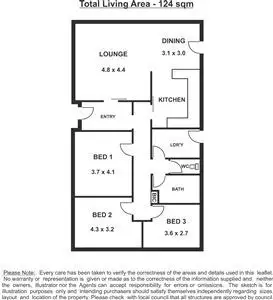 Floorplan of Homely house listing, 17 Garden Crescent, Murray Bridge SA 5253