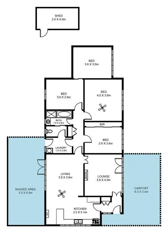 Floorplan of Homely house listing, 55 Pierson Street, Lockleys SA 5032