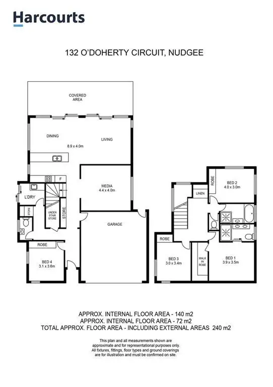 Floorplan of Homely house listing, 132 O'Doherty Circuit, Nudgee QLD 4014