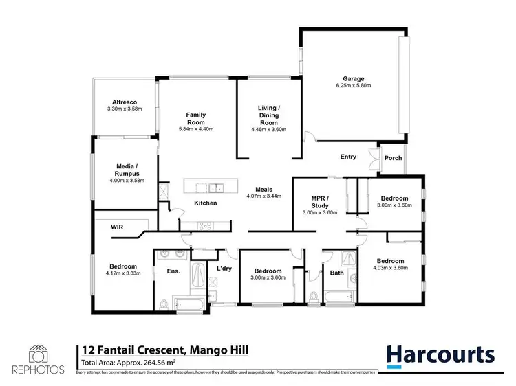 Floorplan of Homely house listing, 12 Fantail Cres, Mango Hill QLD 4509