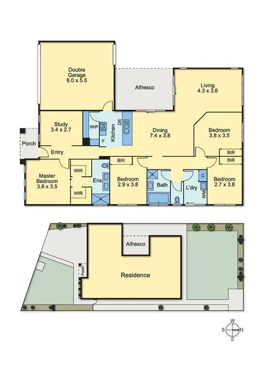 Floorplan of Homely house listing, 6 Vasari Gardens, Mernda VIC 3754