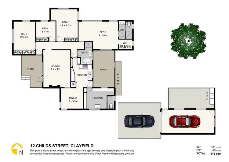 Floorplan of Homely house listing, 12 Childs Street, Clayfield QLD 4011