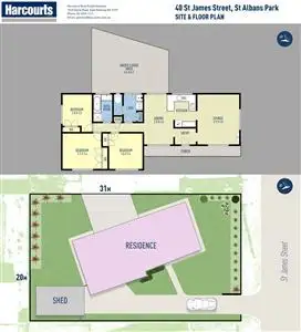 Floorplan of Homely house listing, 40 St James Street, St Albans Park VIC 3219