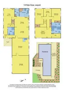 Floorplan of Homely house listing, 4 Reta Close, Leopold VIC 3224
