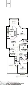 Floorplan of Homely house listing, 36 Hampton Drive, Oakden SA 5086