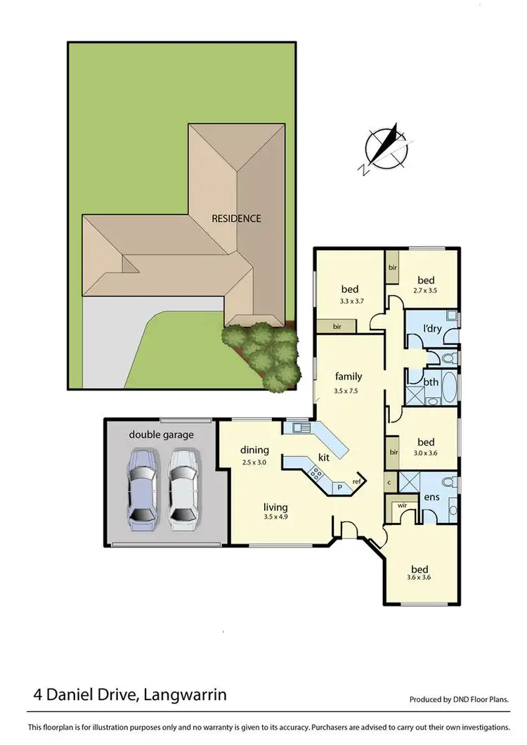 Floorplan of Homely house listing, 4 Daniel Drive, Langwarrin VIC 3910