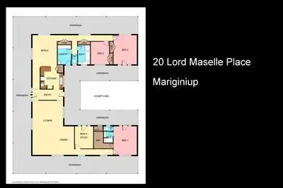 Floorplan of Homely house listing, 20 Lord Maselle Place, Mariginiup WA 6078