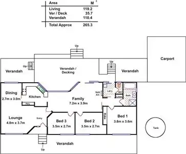 Floorplan of Homely house listing, 18 Fletcher Road, Lewiston SA 5501