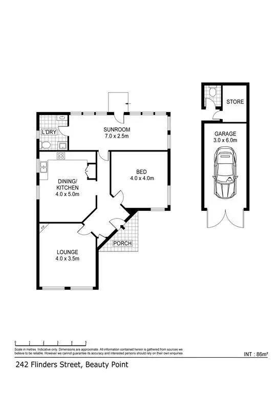 Floorplan of Homely house listing, 242 Flinders Street, Beauty Point TAS 7270