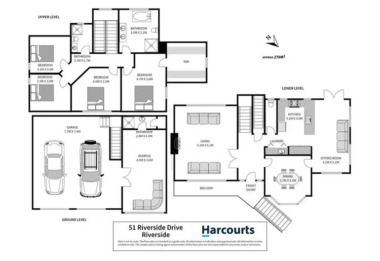 Floorplan of Homely house listing, 51 Riverside Drive, Riverside TAS 7250